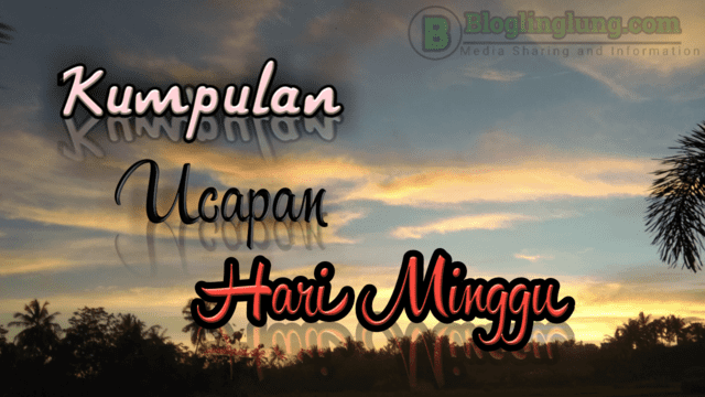 Ucapan Selamat Hari Minggu