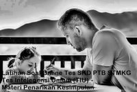 Latihan Soal Online Tes SKD PTB STMKG Tes Intelegensi Umum (TIU) Materi Penarikan Kesimpulan